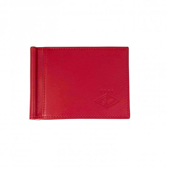 Red wallet with bill clip Neri Karra