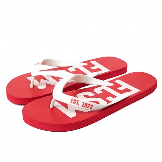 Шлепанцы "FCSM" красные