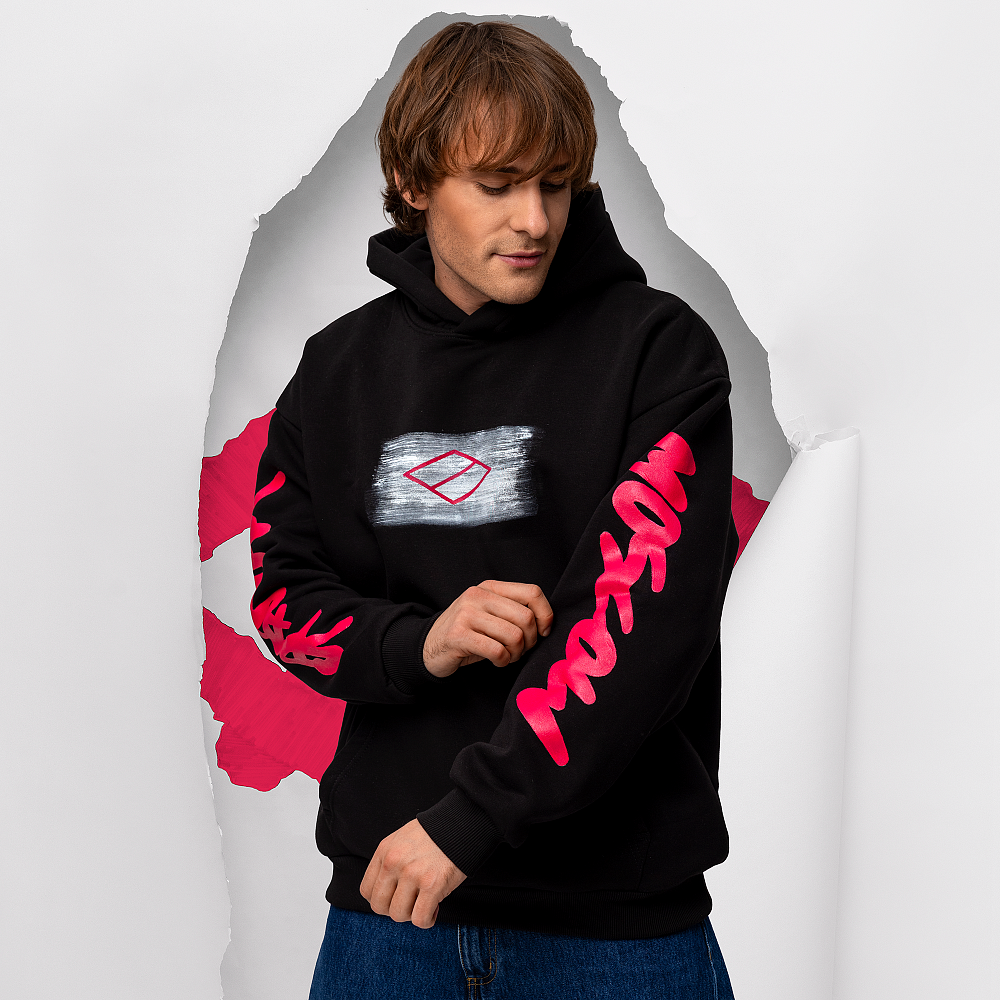 Худи "Black/Pink" черный