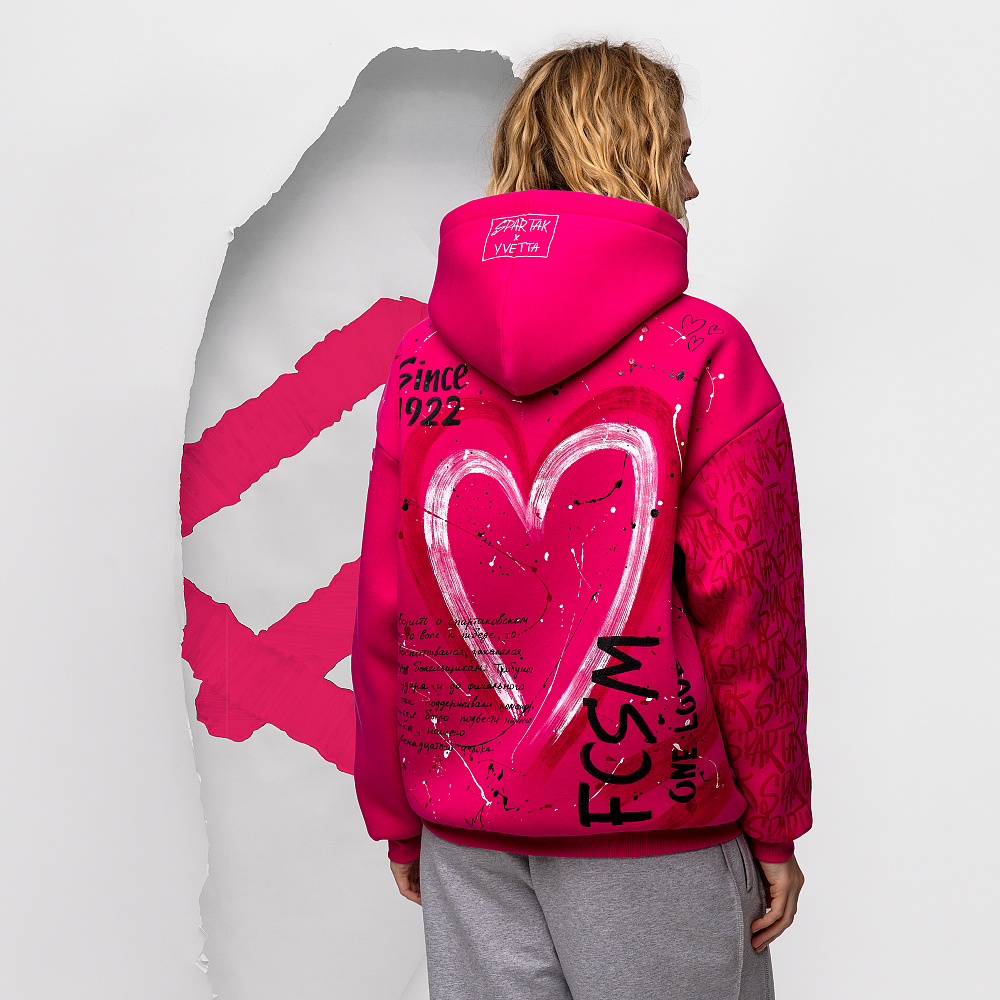 Худи "Spartak" фуксия