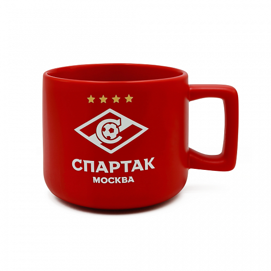 Кружка каменная керамика  400 мл. красная