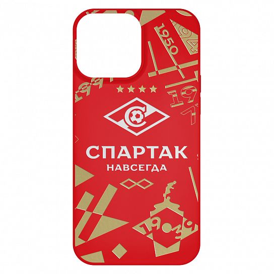Чехол для Iphone 15 PLUS  "Спартак Навсегда" красный