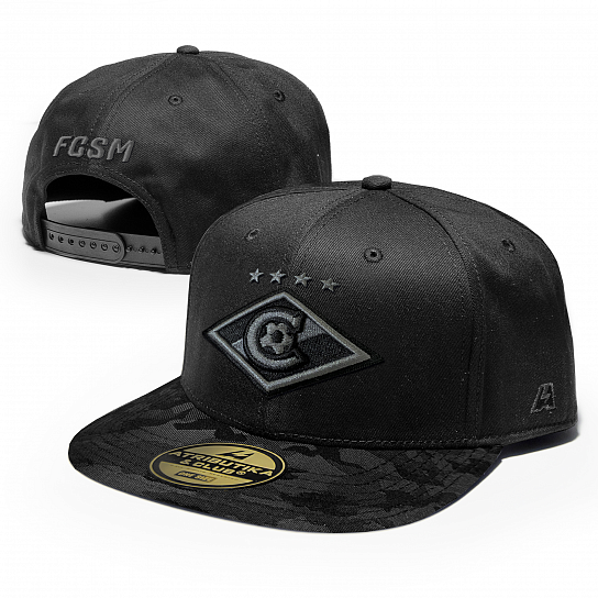 Бейсболка ФК Спартак черная (ATRIBUTIKA & CLUB)