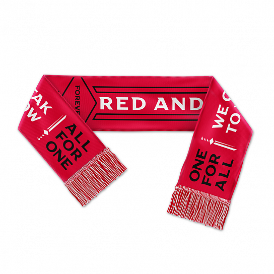 Woven double-sided scarf "Spartak"
