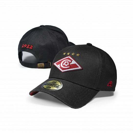 Бейсболка подростковая ФК Спартак черная 