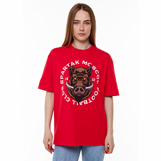 T-shirt "Wild boar" red