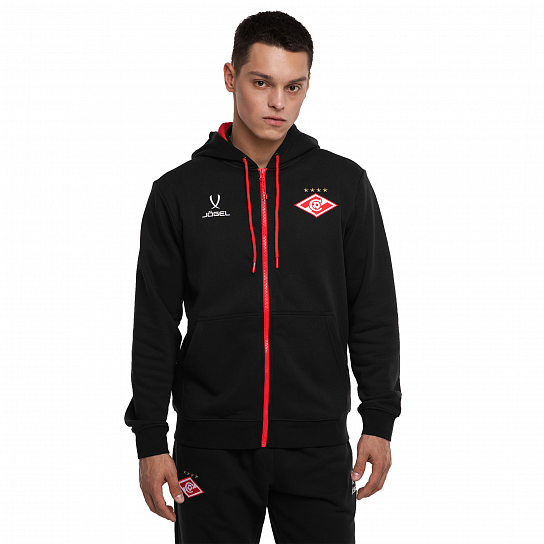 Худи Jogel ESSENTIAL Spartak Fleece черное 2025-26
