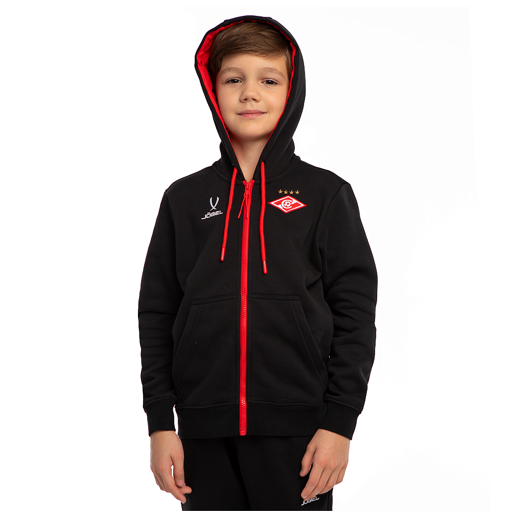 Худи детское Jogel ESSENTIAL Spartak Fleece черное 2025-26