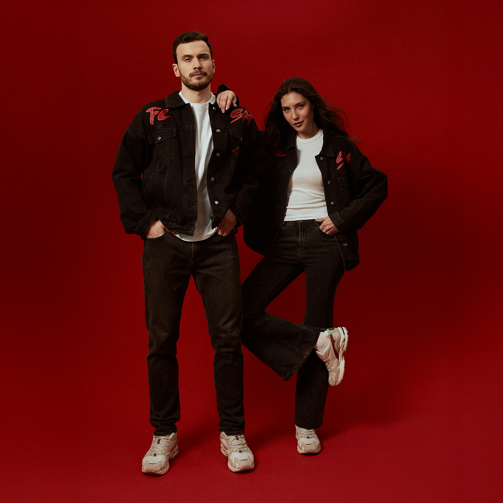 Denim jacket “Gladiator” black