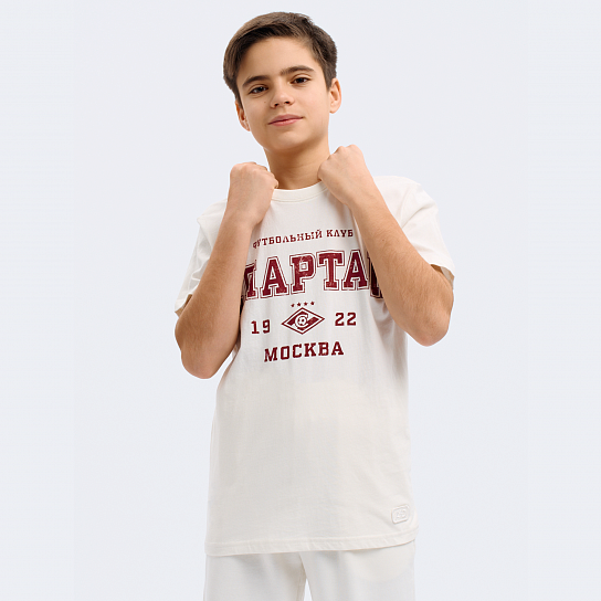 Футболка детская ФК Спартак, молоч., (ТМ ATRIBUTIKA&CLUB)