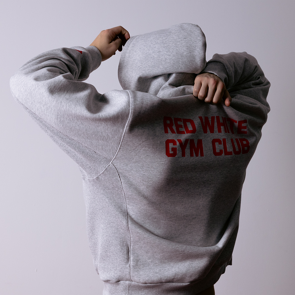 Худи GYM 2.0 серый меланж