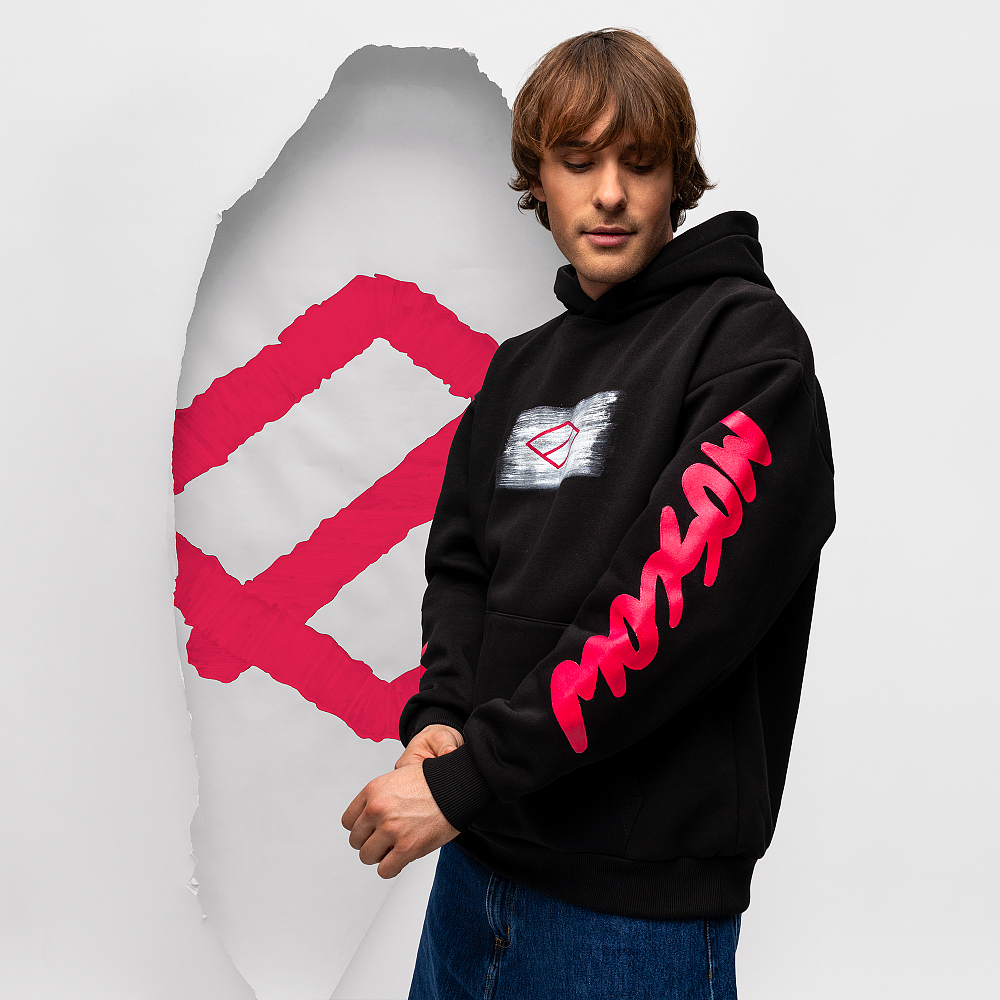 Худи "Black/Pink" черный