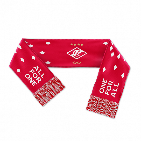 Woven double-sided scarf "Spartak"