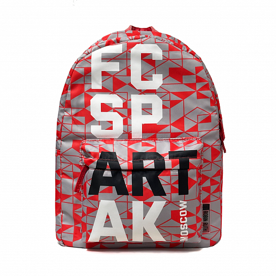 Рюкзак ФК Спартак-Москва с принтом красно-серый