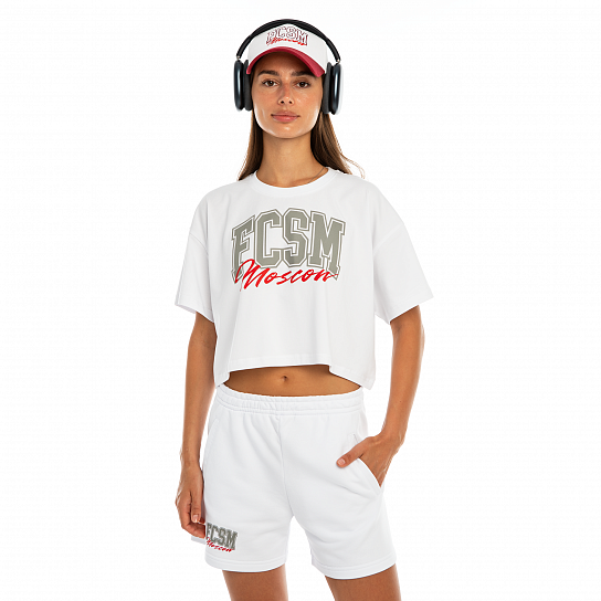 Футболка женская FCSM Moscow белая