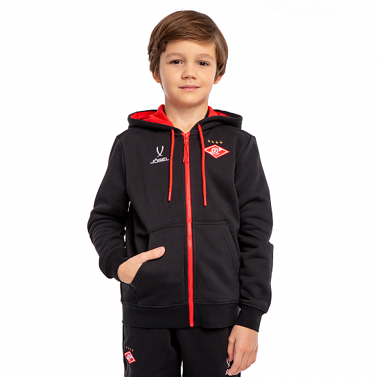 Худи детское Jogel ESSENTIAL Spartak Fleece черное 2025-26