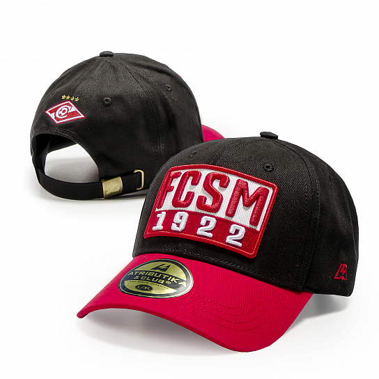 Бейсболка ФК Спартак черн.- красн. (ATRIBUTIKA & CLUB)