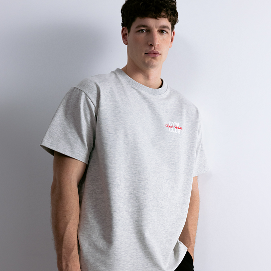 Футболка GYM 2.0 серый меланж