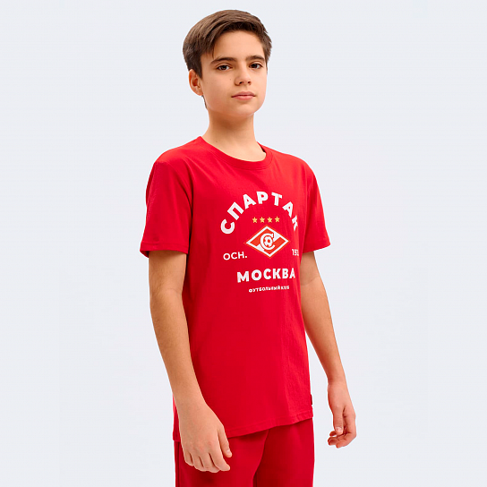 Футболка детская ФК Спартак, красн., (ТМ ATRIBUTIKA&CLUB)
