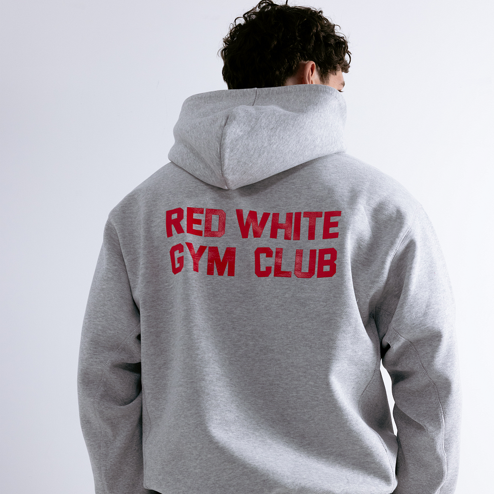 Худи GYM 2.0 серый меланж