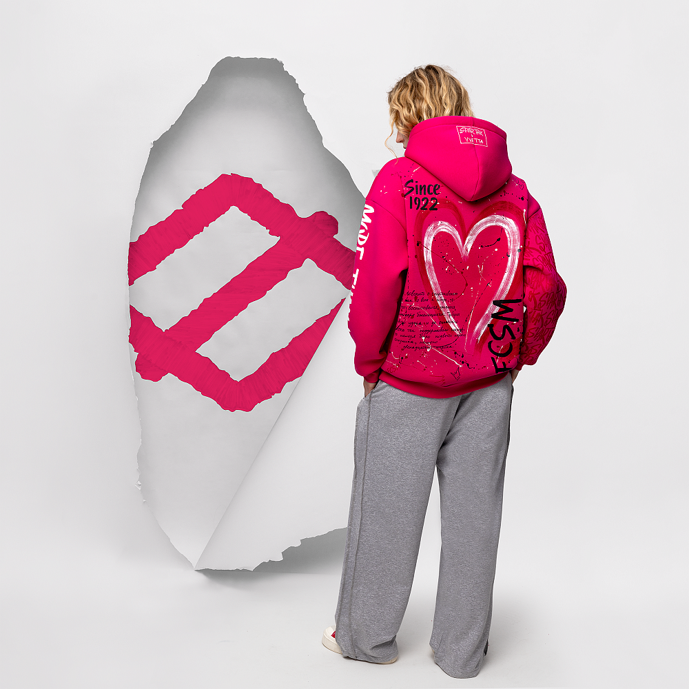 Худи "Spartak" фуксия