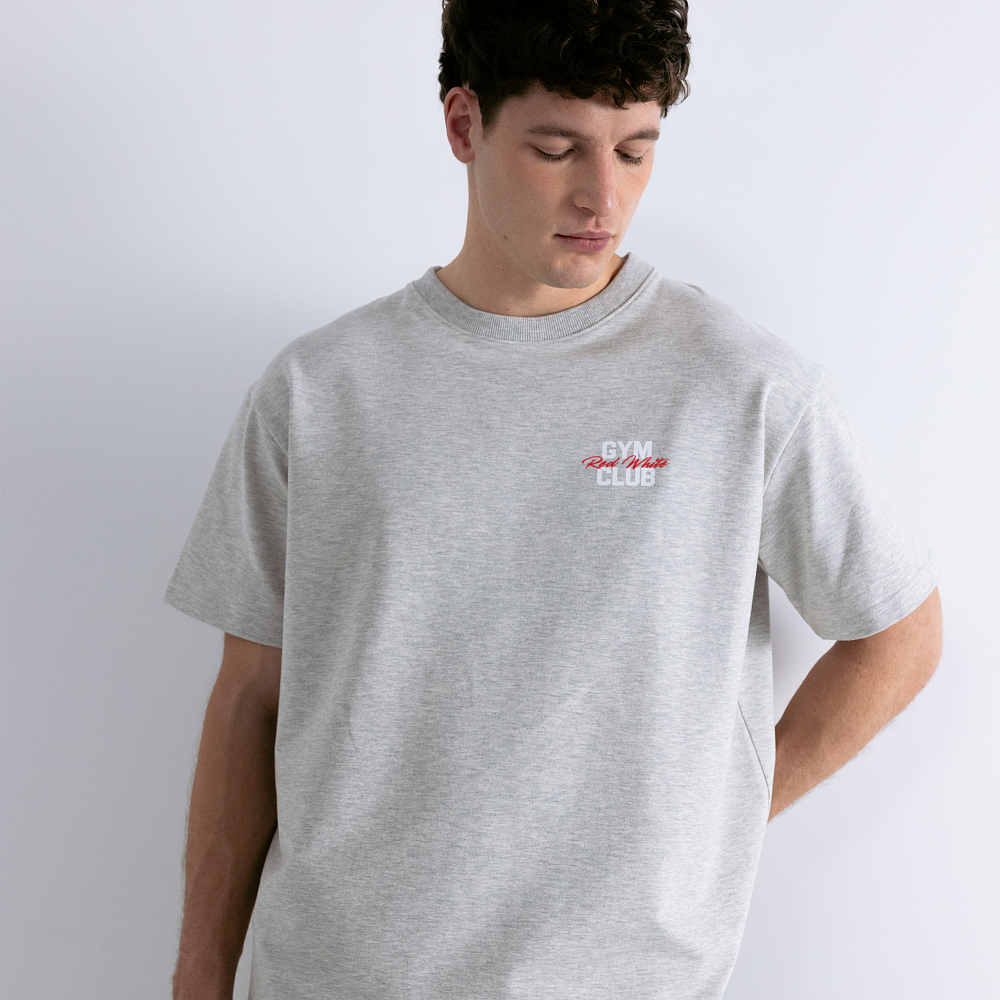Футболка GYM 2.0 серый меланж