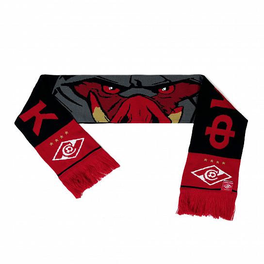 Scarf FC Spartak black-red ATRIBUTIKA&CLUB
