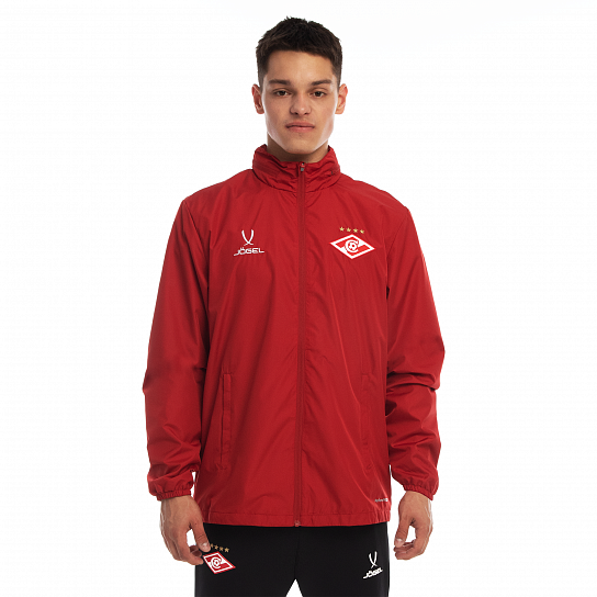 Куртка ветрозащитная Jogel DIVISION красная 2024-25