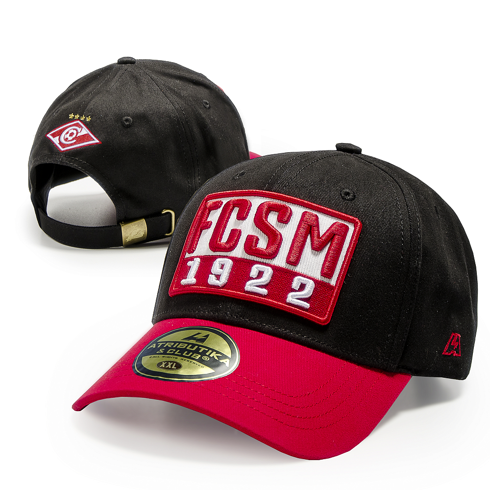 Бейсболка ФК Спартак черн.- красн. (ATRIBUTIKA & CLUB)