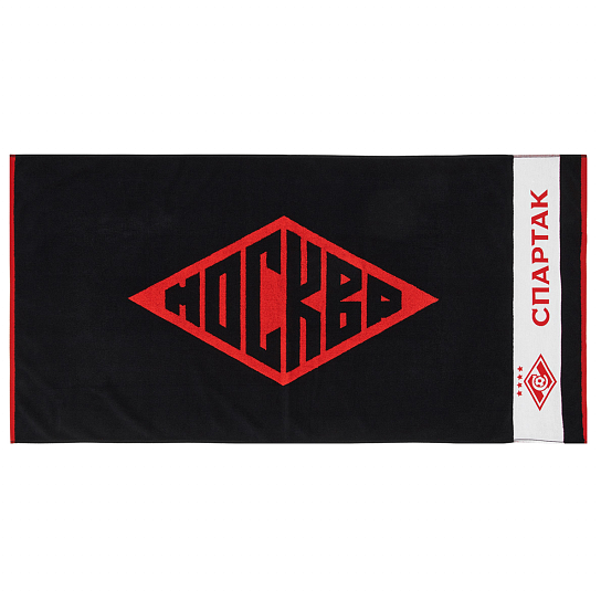 Полотенце банное "Спартак Москва" красно-черное