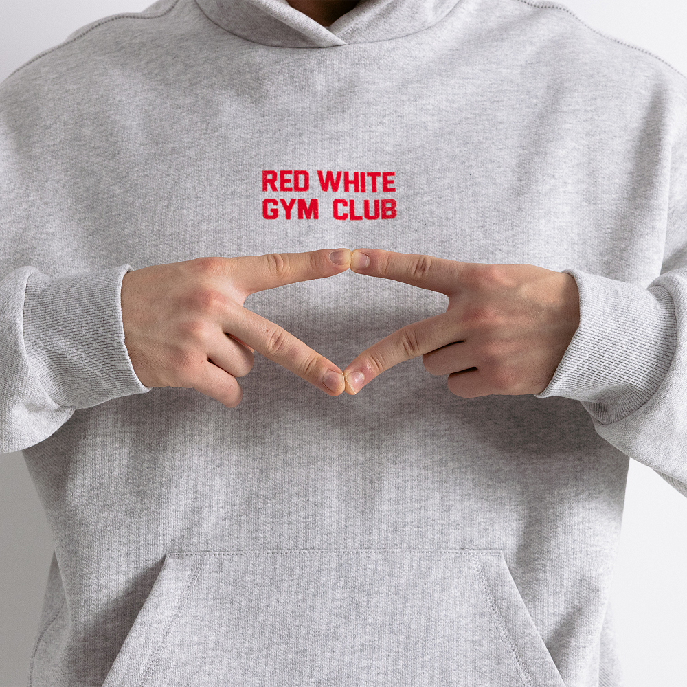 Худи GYM 2.0 серый меланж