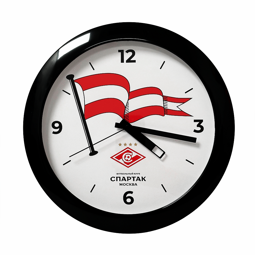 Часы настенные "Флаг Спартака"