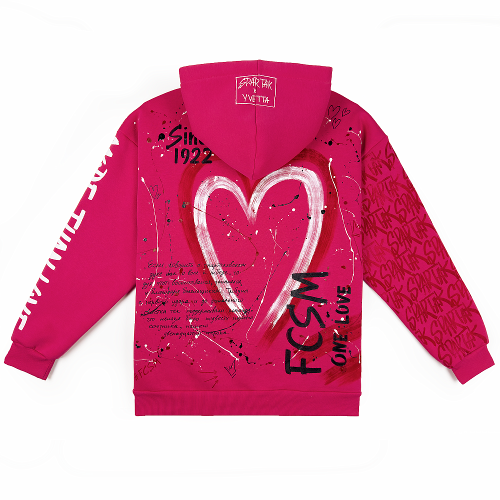 Худи "Spartak" фуксия