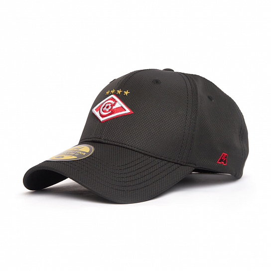 Baseball cap FC Spartak black, size 55 - 58 (ATRIBUTIKA & CLUB)