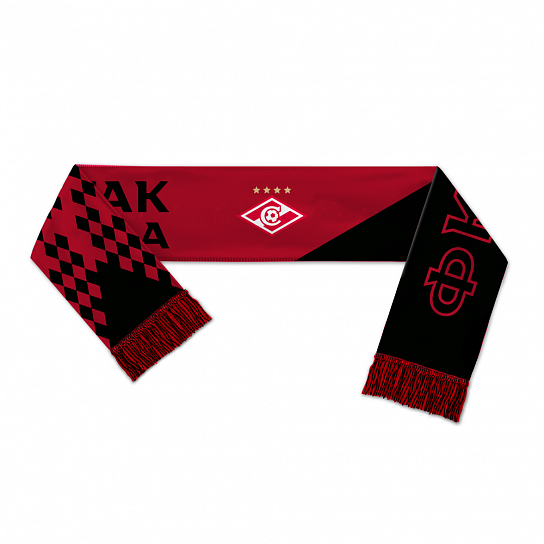 Woven double-sided scarf "Spartak"