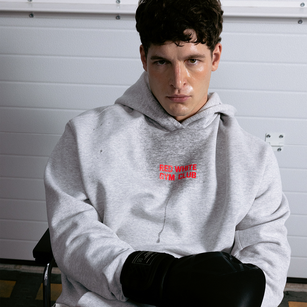 Худи GYM 2.0 серый меланж