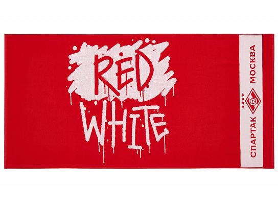 Полотенце банное Спартак "КБ Спартак" красное 70x140