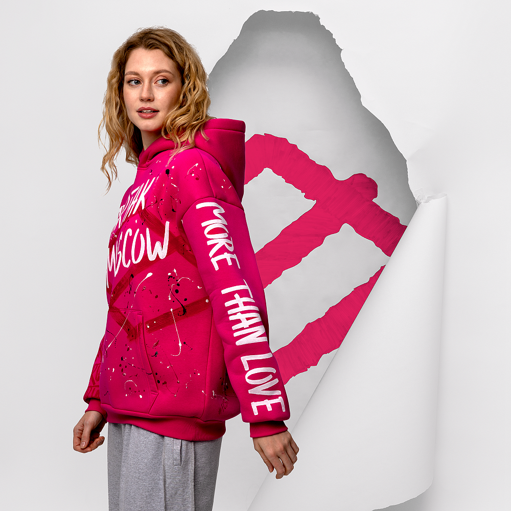 Худи "Spartak" фуксия