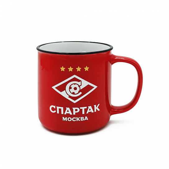 Кружка фаянсовая 400 мл. красная