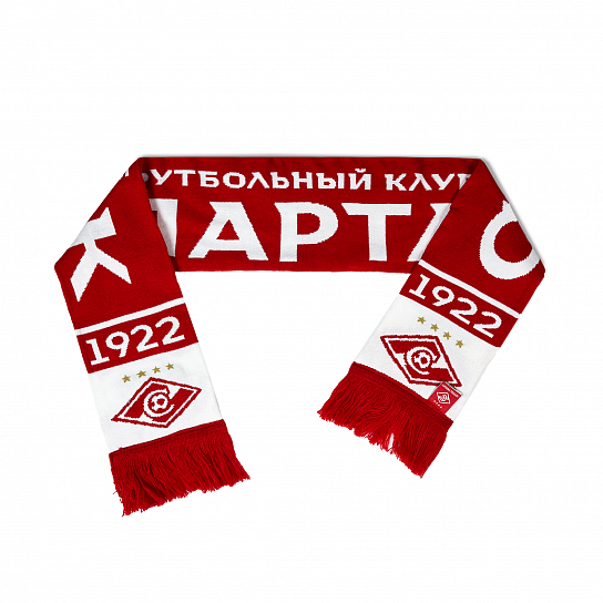 Scarf FC Spartak red and white ATRIBUTIKA&CLUB