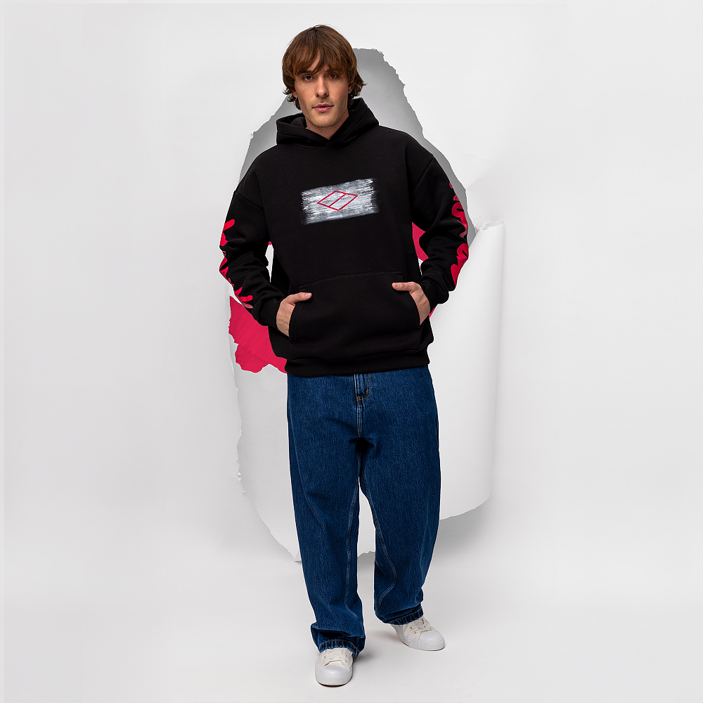 Худи "Black/Pink" черный