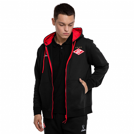 Худи Jogel ESSENTIAL Spartak Fleece черное 2025-26