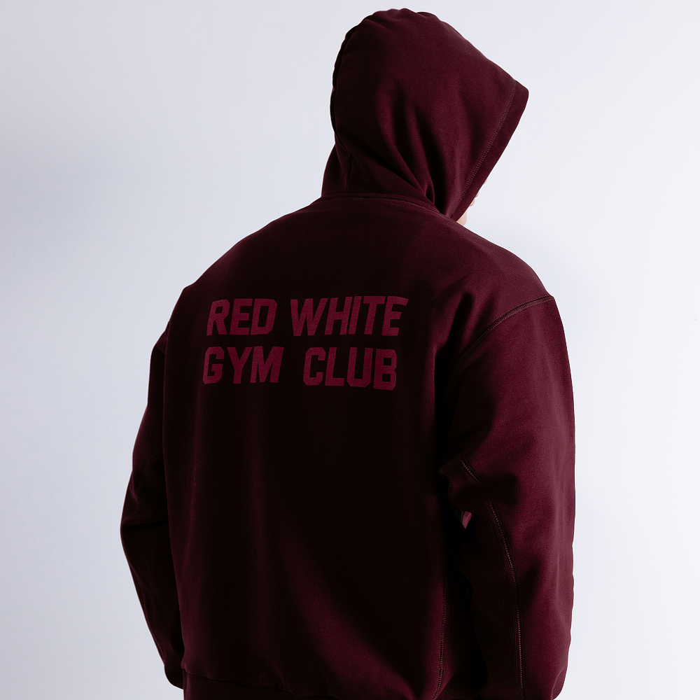 Худи GYM 2.0 бордовый