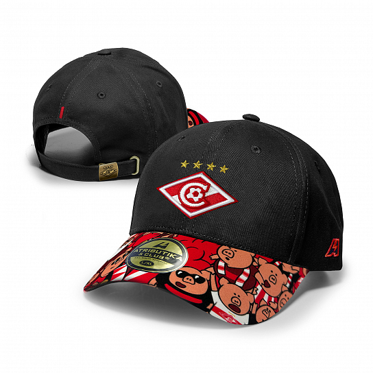 Бейсболка ФК Спартак черная (ATRIBUTIKA & CLUB)