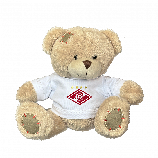 Beige bear in a white T-shirt