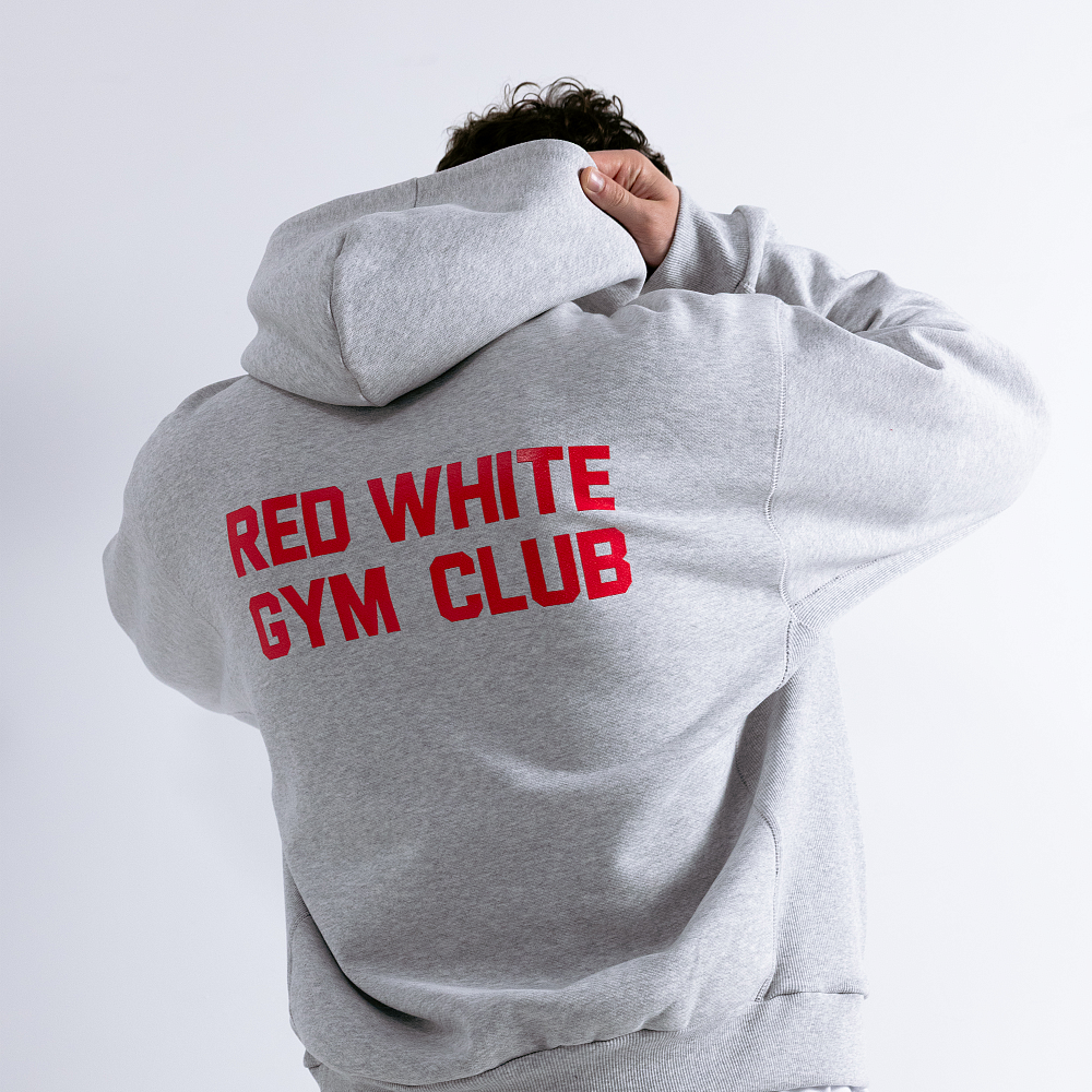 Худи GYM 2.0 серый меланж