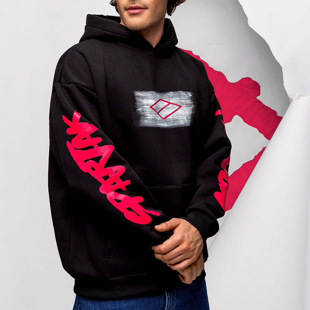 Худи "Black/Pink" черный