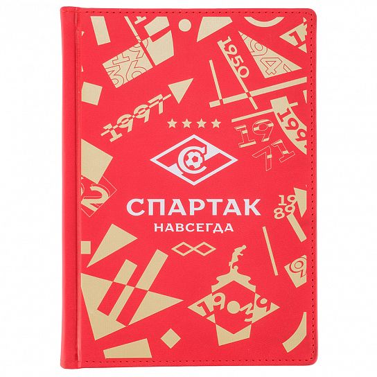 A5 Spartak Moscow Forever Pattern Daily Planner Red