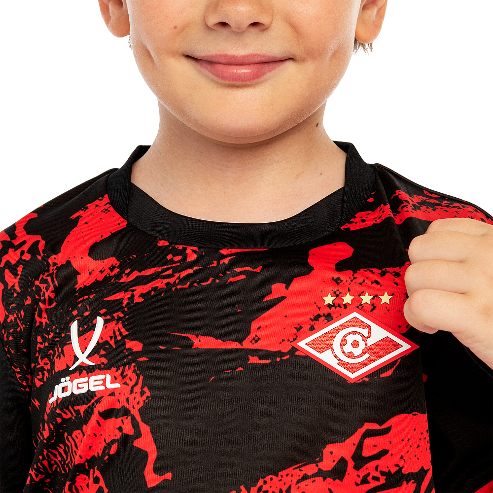 Футболка разминочная детская Jogel 2025-26 красная