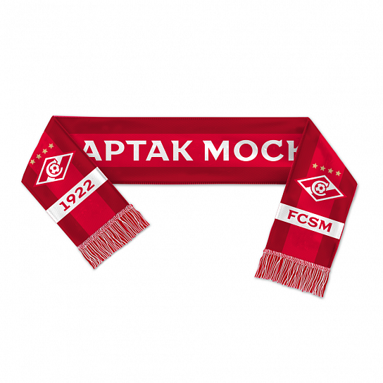 Woven double-sided scarf "Spartak"